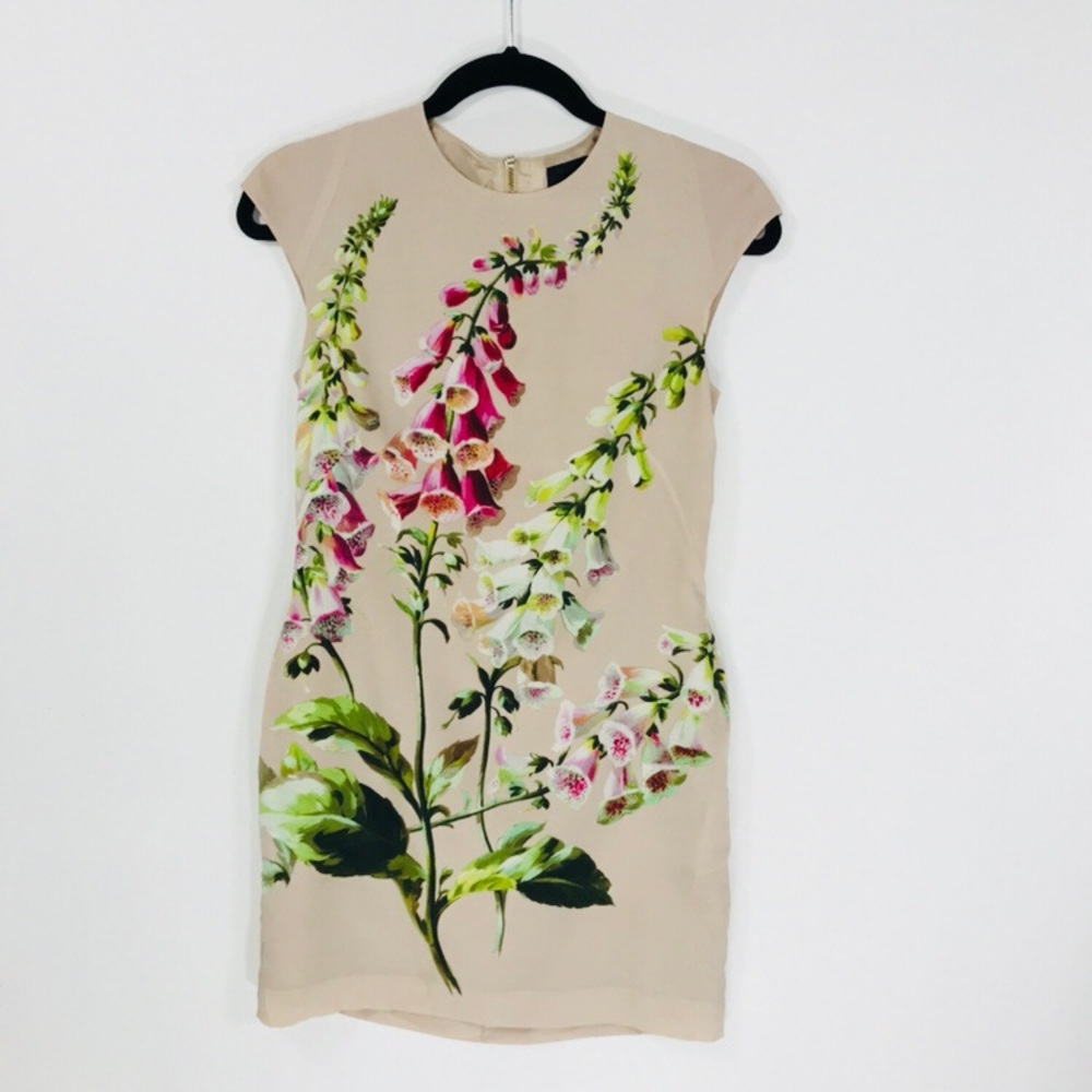 Ted Baker Botanical Print Shift Dress woman's 0